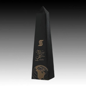 Black Marble Obelisk Award 16 in.