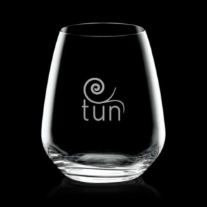 Brunswick Stemless Wine Glasses Engraved - 23oz Crystalline