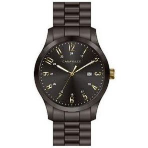 Caravelle Mens Bracelet from the Traditional Collection- Gunmetal Color
