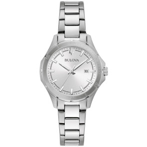 Bulova Watches Bulova Ladies' Sport Classic Stainless Steel Watch, White Dial
