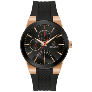 Bulova Watches Men's silicone strap from Futuro collection