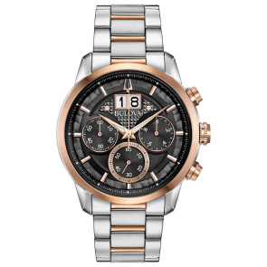 Bulova Watches Mens Bracelet from the Sutton Big Date Collection