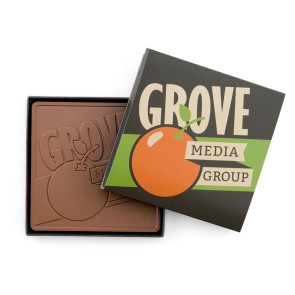 Logo Chocolate Bar with Standard Packaging 4 x 4