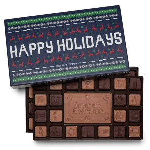  Custom Chocolate Assortment 90-Piece - Stock Border