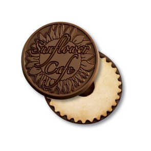 Chocolate Logo Sugar Cookies - Individual Cookies