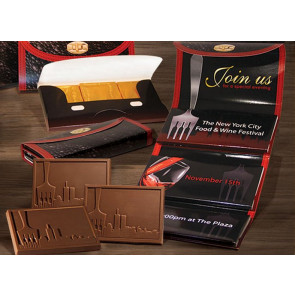 Deluxe Chocolate Trio Wallet (up to 3 Designs) with Full Color Packaging