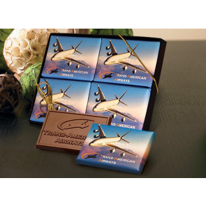 Chocolate Wrapper Bars Gift Set 2x3 4pk (1 design, std pkg)