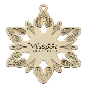 Snowflake Golden Holiday Ornament