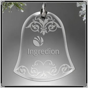 Glass Bell Custom Laser Etched Ornament | Suncatcher