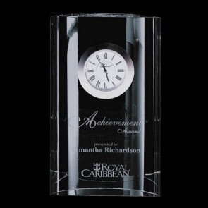 Ellesworth Clock - Optical Crystal 6 in.