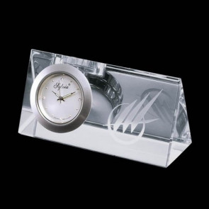 Dufferin Clock - Optical Crystal 4 in. Wide