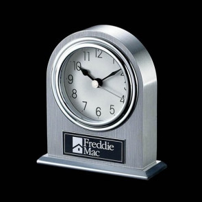 Dodsworth Arch Clock - Aluminum 3.5 in.