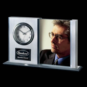 Dodsworth Frame Clock - Aluminum 8.5 in.