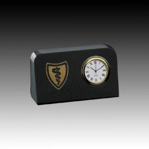 Marble Clock - 4 in. x 2.5 in. Rectangle