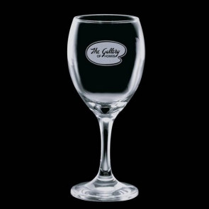 Carberry Wine Glasses Engraved Glass 8.5 oz