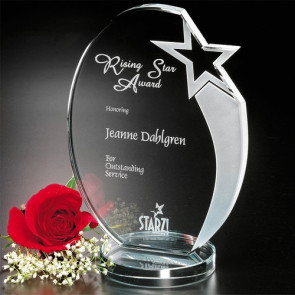 Royal Hand Etched Star Award 7-1/2 in.