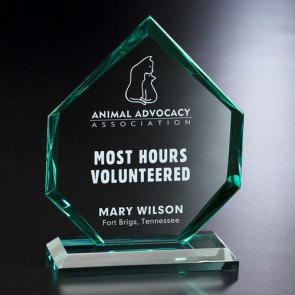 Titan Jade Crystal Award 7-1/2