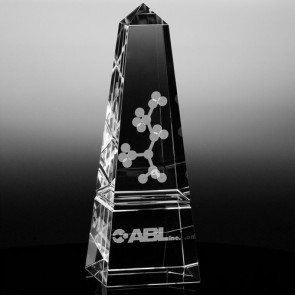 Pillar Optical Crystal Obelisk 10-1/2in
