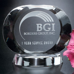 Harmony Optical Crystal Oval Award 3 in.