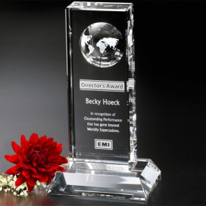 Lewiston Global Optical Crystal Award 8 in.
