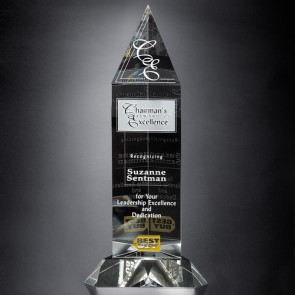 Churchill Peak Optical Crystal Award 11-1/2 in.