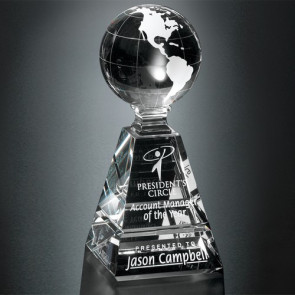 Global Pyramid Optical Crystal Award10 in.