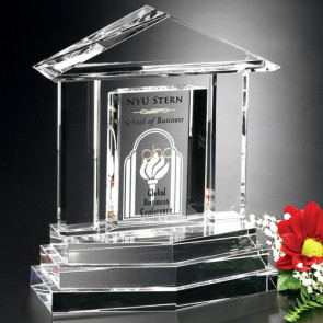 Georgetown Optical Crystal Award10 in. House Shape
