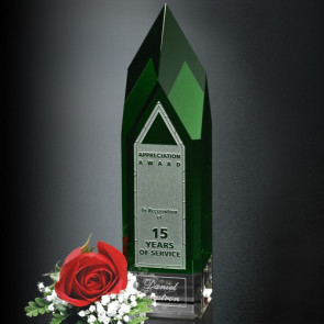 Monolith Green and Optical Crystal Award 9 in.