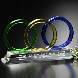 Trident Optical Crystal Award 6 in.
