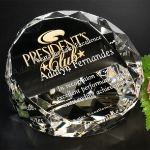 Cascade Optical Crystal Award 4 in. Dia.