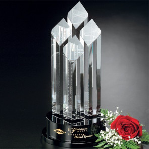 Diamond Tiara Optical Crystal Award 12-1/2 in.