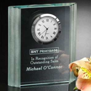 Jade Wave Clock 4-1/2 in.