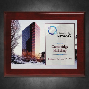 Aberdeen Rosewood Plaque with Sublimated Plate