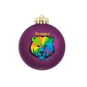 Full Color Imprint on Shatterproof Promotional Christmas Ball Ornaments