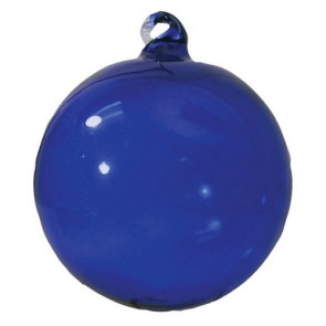 Promotional Blue Glass Christmas Ornaments - Hand Blown