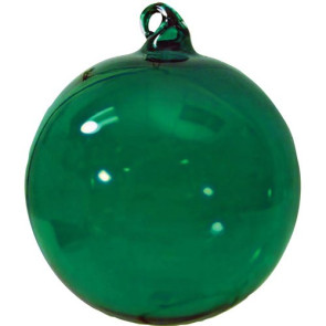 Promotional Green Glass Christmas Ornaments - Hand Blown