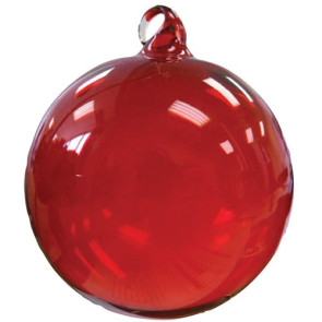Promotional Red Glass Christmas Ornaments - Hand Blown