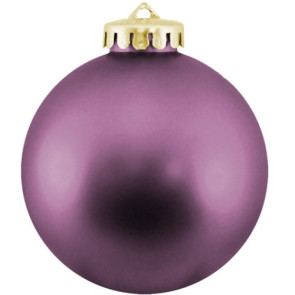 Purple Promotional Christmas Ball Ornaments - Shatterproof