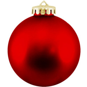 Red Promotional Christmas Ball Ornaments - Shatterproof