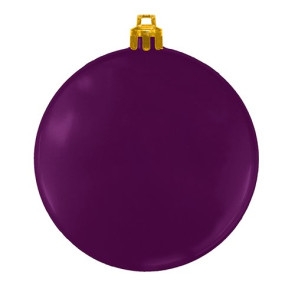 Flat Purple Shatterproof Promotional Christmas Ornaments - USA Made