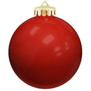USA Shatterproof Christmas Ball Ornaments - Red