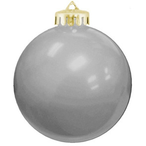 USA Shatterproof Christmas Ball Ornaments - Silver