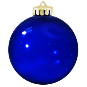USA Shatterproof Christmas Ball Ornaments - Translucent Blue