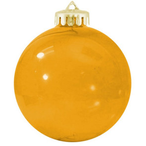 USA Shatterproof Christmas Ball Ornaments - Translucent Gold