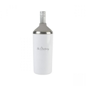 Aviana Magnolia Double Wall Stainless Wine Bottle Cooler - White Gloss