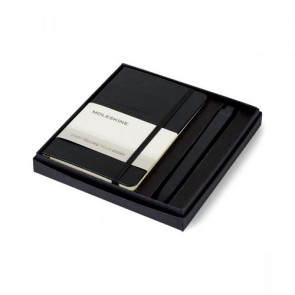 Moleskine Pocket Notebook and GO Pen Gift Set Black