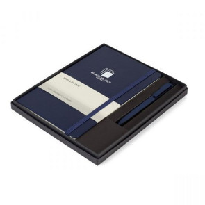 Moleskine Large Notebook and GO Pen Gift Set Navy Blue