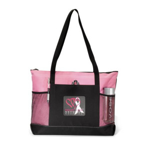 Select Zipperred Tote Bag - Peony Pink