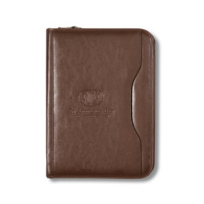 Deluxe Executive Vintage Leather Padfolio - Brown