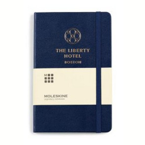 Moleskine Hard Cover Ruled Medium Notebook - Navy Blue